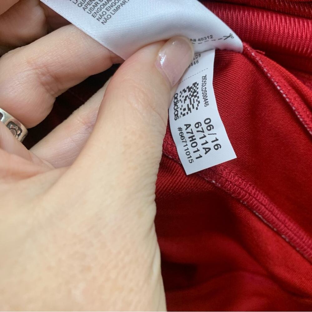 Adidas Utility Zip-up Red/White Jacket - Picture 8 of 9